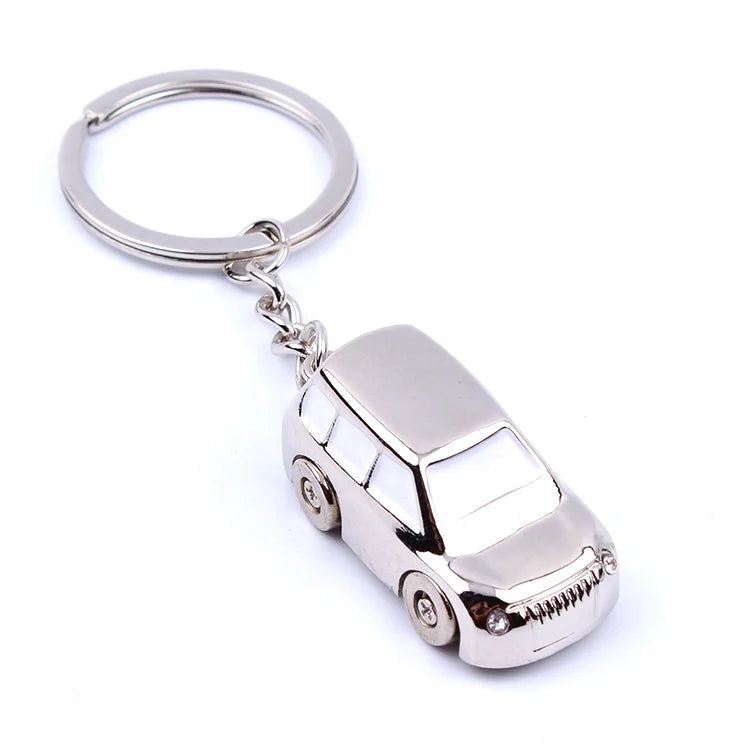 Wholesale Polished Luxury SUV Car Shape 3D Metal Keychain Luxury Carabiner Keychain Available in Stock