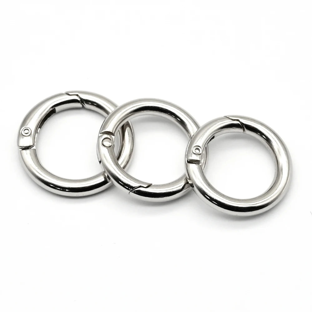 Wholesale 25mm Strong and Durable Metal Round Spring Opening Ring for Bag Accessories