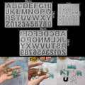 26 Letters Silicone Mold 3D Alphabet & Number Epoxy Resin Mold for DIY Jewelry Making Finding Craft Supplies Tools
