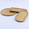 Moisture-proof Wooden Serveware Tray Bathroom Steam Room Applicable Bamboo Serving Tray Coffee Tea Beverage Platter
