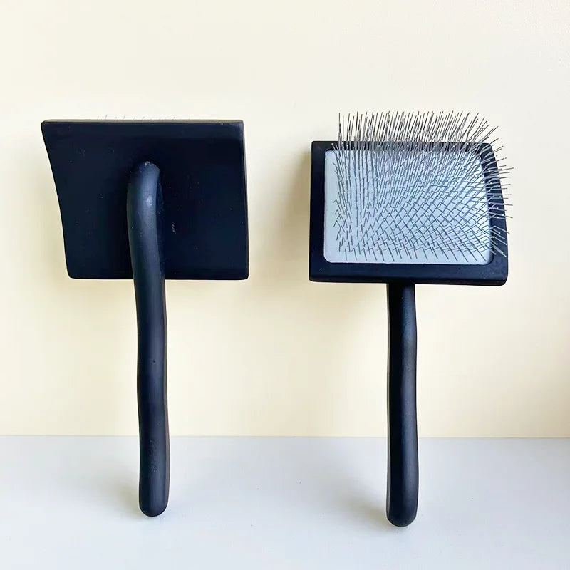 Wholesale Pet Hair Remover Black Wooden Long Pins Brush Pet Grooming Slicker Brush for Shedding for Dogs