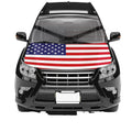 Promotional Product Patriotic American  Flag for Car Hood Cover Thermal Sublimation Custom American Hood Flag Banderas