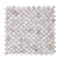 Fan Shape Bathroom Fish Scales Tiles Natural Mother of Pearl Backsplash Shell Mosaic Tile Kitchen Shower Sink