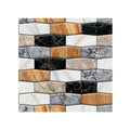Waterproof Removable 3D Self-Adhesive Faux Brick Wallpaper with Wood Texture Interior Wall Panels for Decorative Wall Decoration