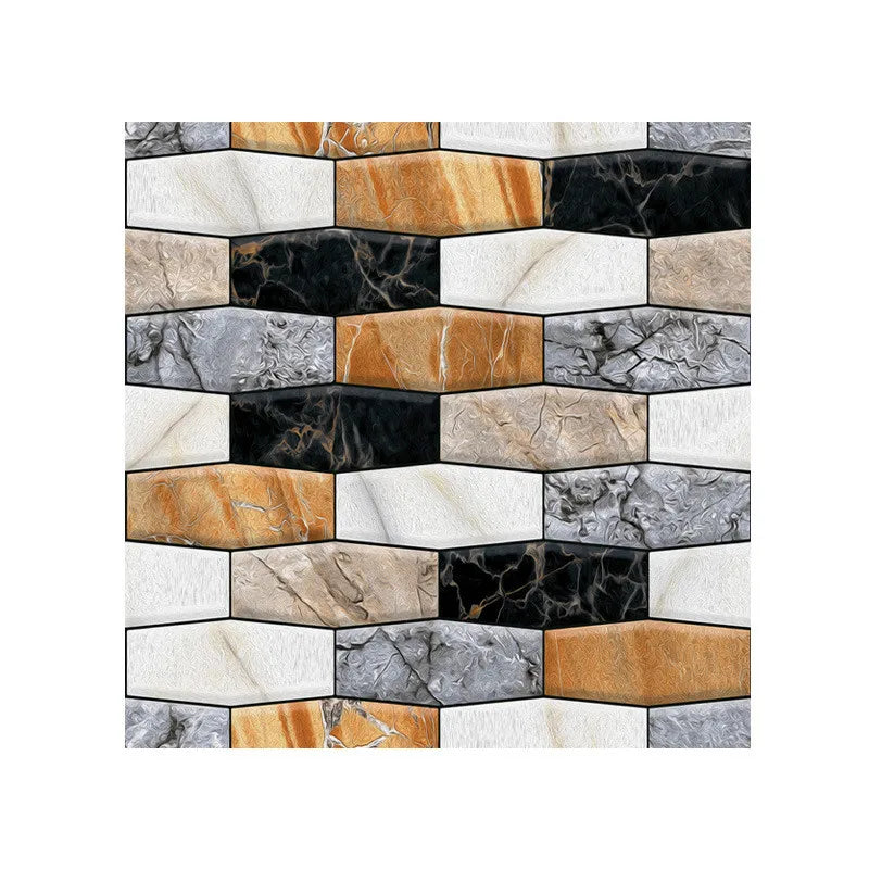 Waterproof Removable 3D Self-Adhesive Faux Brick Wallpaper with Wood Texture Interior Wall Panels for Decorative Wall Decoration