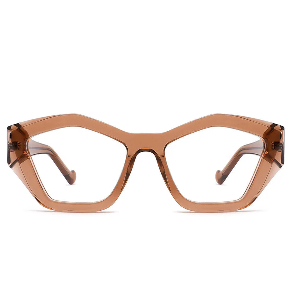 Jiujing Eyewear 2022 High Quality Fashion Polygon Cat Eye Acetate Glasses Frame Hand Made Retro Acetate Glasses Frame Polygon