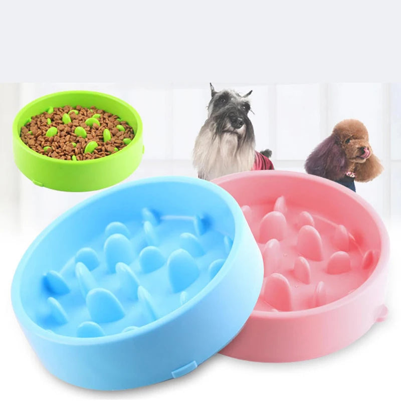 Anti Choke Pet Dog Feeding Food Bowls BPA Free Anti-Choking Pet Slow Eating Feeding Bowl Dog or Cat Slow Feeder Food Bowls