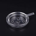 BIG Glass Hookah Charcoal Holder with Carbon Compartment Small Plate Accessories for Shisha Premium Quality Glass Pot