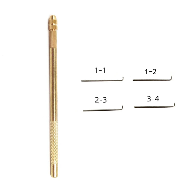 Professional Grade Precise Copper Toupee Knotting Set Ventilating Needle Hook for Mono Skin and Lace Wigs Wholesale Tools MegaBDM