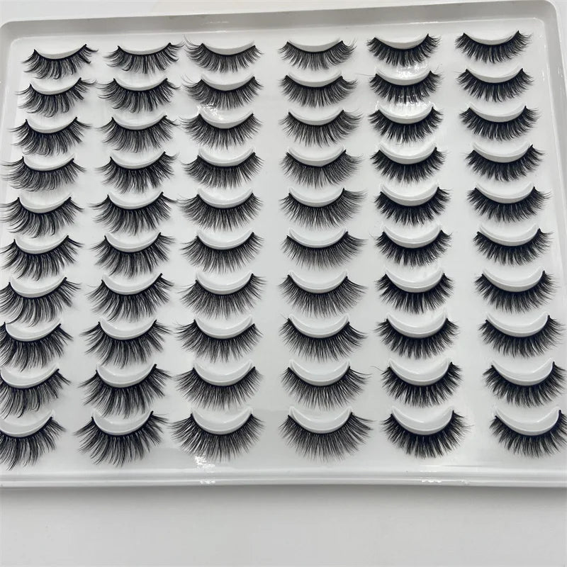 Wholesale Best Value False Eyelashes Personalized Eyelashes 30 Pairs Eyelashes with White Box