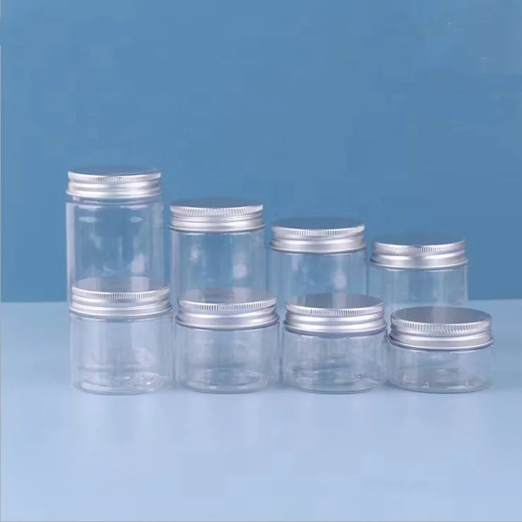 Hot Sale Golden Cream Jar with Gold Lid Aluminum Body and Plastic PET Lid for Shampoo Lotion Blush Face Cream Butter Butter