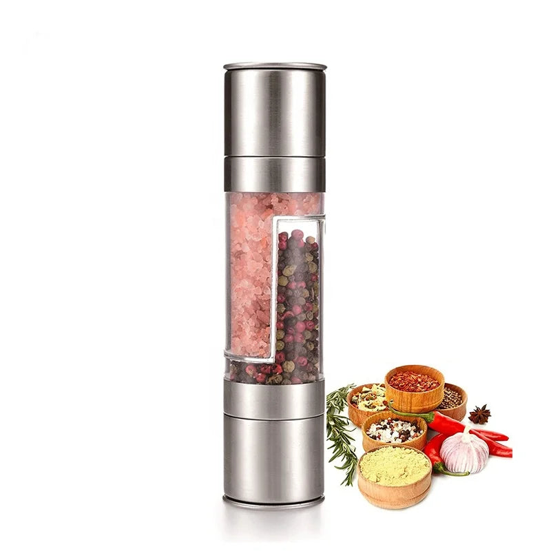 Stainless Steel Dual Salt and Pepper Mill Grinder