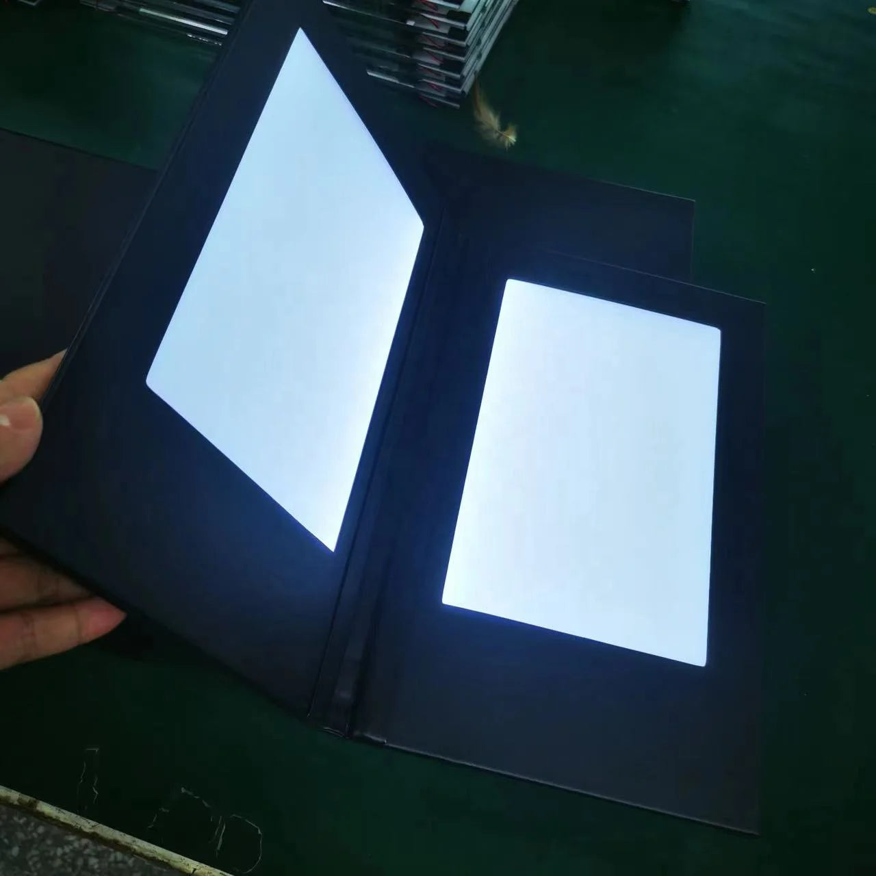 Restaurant bar Nightclub Light up A5 Leather Menu Cover Illuminated Led Backlit Menu Book