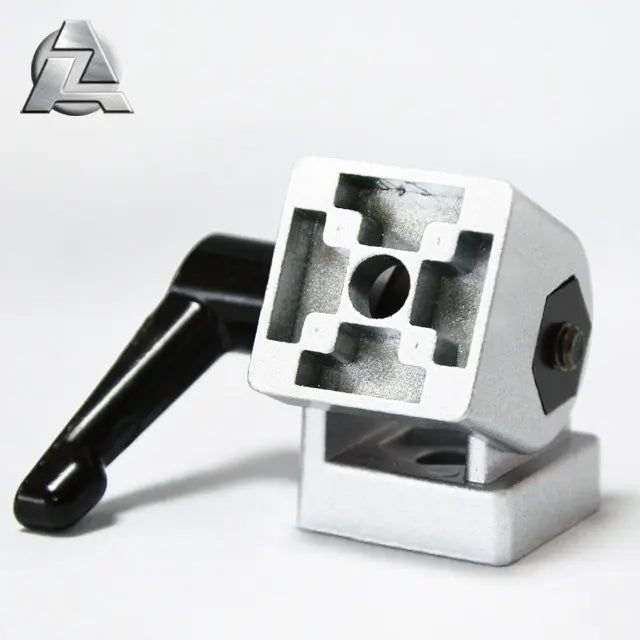 30 40 Series 8 T Slot Adjustable Connector Accessories Metal Aluminum Alloy Profile Pivot Joint Bracket with Lock Handle