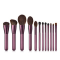 10/8Pcs Professional Black Eyebrow Inclined Flat Angled Brush Makeup Tool Wooden Pole Eyeliner Eyeshadow Eye Brow Women Cosmetic