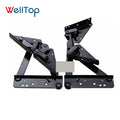 06.121 WELLTOP Metal Adjustable Backrest Folding Sofa Bed Mechanism with Black Click Clack Bed Lifting for Outdoor & Hotel Use