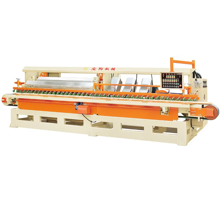 14 Grinding Heads Automatic Ceramic Tiles Arc Edge Polishing Machine Porcelain Tile Stone Bullnose Machine Skirting Tile Making
