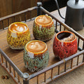 6oz / 150ml Porcelain Ceramic Tea Cup Kiln Change Green Tea Mug Cup for Home Use