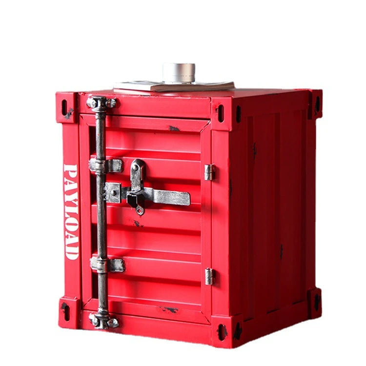 Modern Punk Simple Container Cabinet Industrial Style Locker Wrought Iron Bedside Table Container Locker Iron Craft