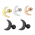 The Latest Design Garnet Prong Set Neo-Gothic Tragus/Cartilage Piercing Stud Stainless Steel Hot Wholesale Ear Stud