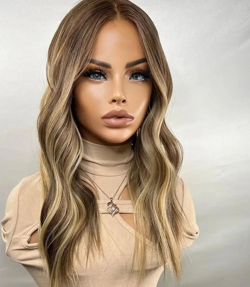 Good Supplier Body Wave Peruvian Raw Human Hair Wigs for White Women Colors Ash Blonde Highlight Human Hair Hd Lace Front Wigs