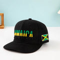 In Stock High Quality Custom Embroidered Trucker Caps Jamaican Flag 6 Panel Snapback Cap Baseball Hats