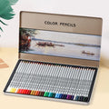36pcs Professional Art Supplies Oily Color Pencil Set With Tin Box