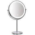 Tragbarer USB Wiederaufladbarer Ankleidetisch Stand Batterie Licht Doppelseitiger Make-up Eitelkeitsspiegel