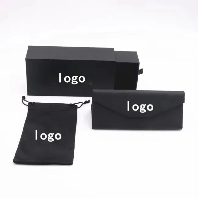 Sunglasses Case Set  Eyeglass case Sun Glasses Storage Box and Cloth Pouch Full Set of Glasses Packaging