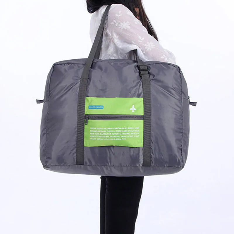 Korean Foldable Square Airplane the Tote Bag Waterproof Handbag Packing Cubes for Travel Oxford Cloth Weekend Travel Bag Luggage