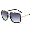 New  Steampunk Big Frame Sunglasses Men Square Metal Sun Glasses Women Retro Steam Punk Sun Glasses Vintage High Quality