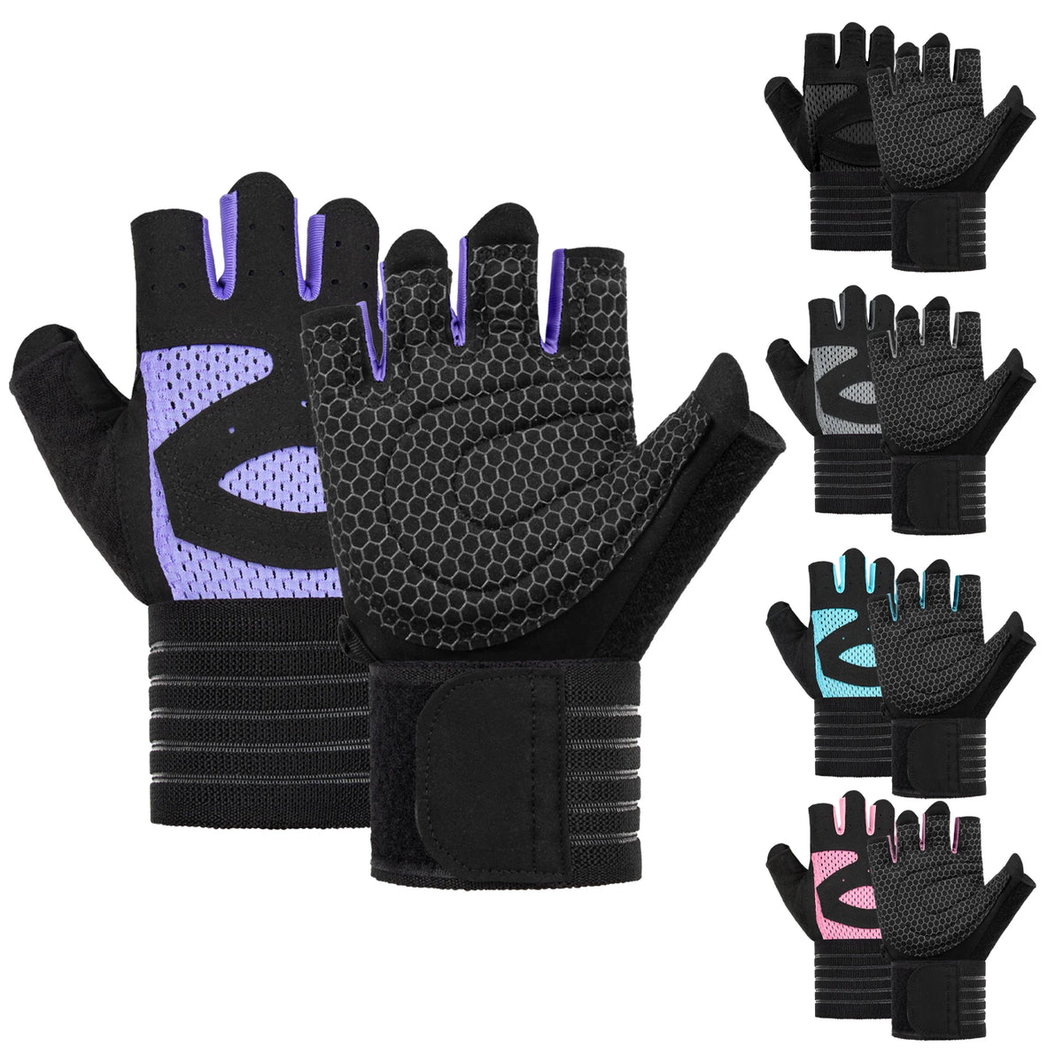 MKAS Custom Hand Workout Weightlifting Fitness Workout Gloves Palm Protection Exercise Training Sports Gloves