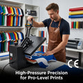 Factory Wholesale 38x38cm Digital Transfer Manual Heat Press Machine for Custom Professional Sublimation T Shirt Printing Tools