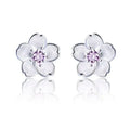 Factory Wholesale 925 Sterling Silver Flower Stud Earrings for Women Girls Fashion Sterling-silver-jewelry MegaBDM