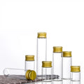 Mini 22 MM Diameter Borosilicate Glass Tube Dry Flower Tea Container Borosilicate Bottle With Sealing Screw Lid