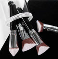 Unique High Quality 3D 4D Flat Kabuki Dense Foundation Brush Pyramid-Shaped Kabuki Makeup Brushes