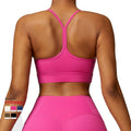 Women's Recycled  Crop  Top Bra  Recycled  Nylon Padded Yoga Bra Tops Custom Made Recycled  Sports Bra