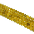 Wholesale Natural Gold Rutilated Quartz Loose Gemstone Beads 6/8/10mm Stone Beads for DIY Jewelry
