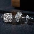 925 Sterling Silver Moissanite Charm Flower Stud Earrings New Design Style Unisex Jewelry for Men Women Parties Anniversaries