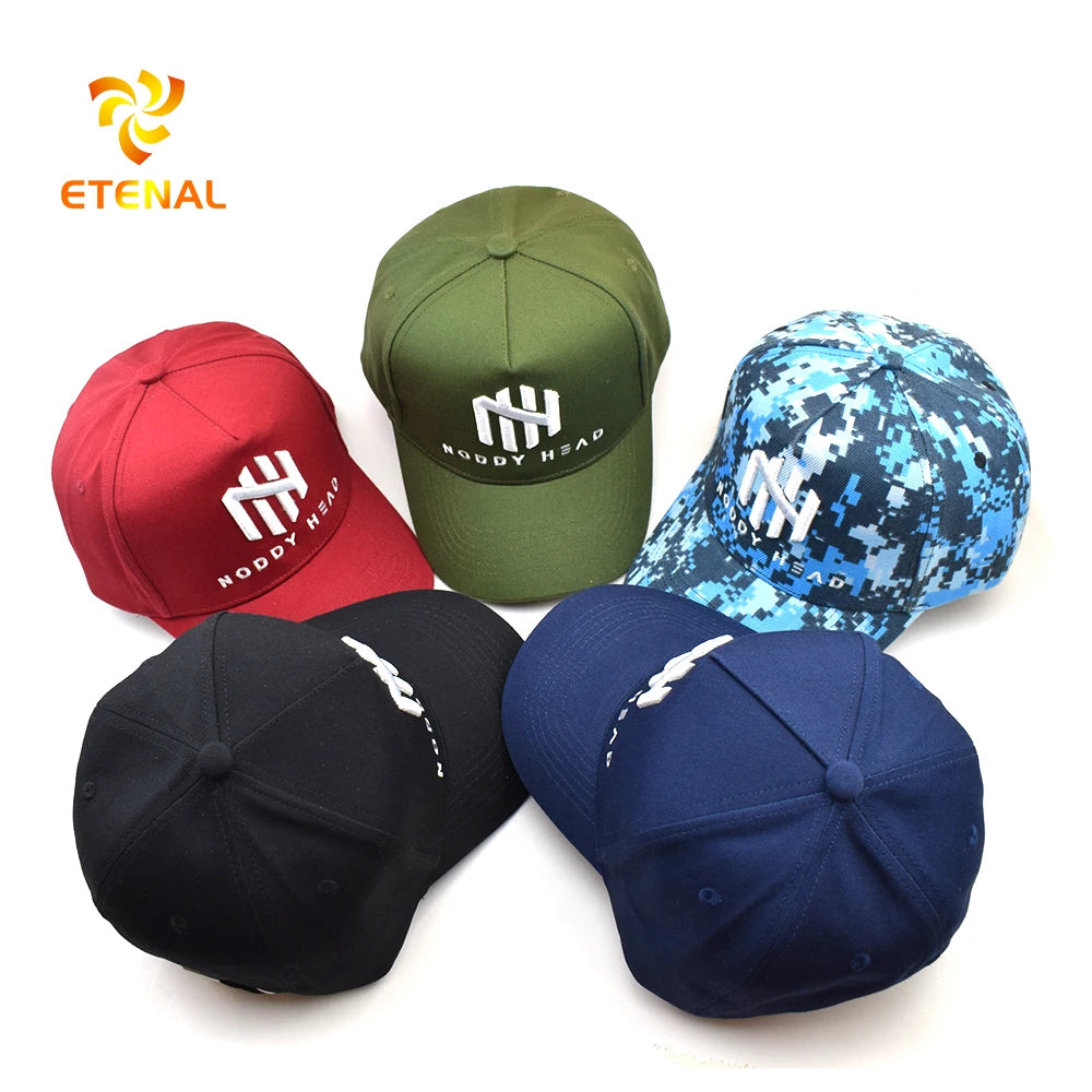 5% off Custom Black Oxford Dobby 3D Embroidered Logo Baseball Cap