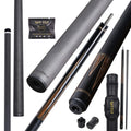 Cueelf Carbon Fiber Pool Cue Ebony with Bocote Wood Lizard Skin Grip Billiard Cue 12.5mm Carbon Cue