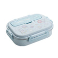 Custom Logo Cartoon 4 Compartment School Office 18/0 Stainless Steel Children Bento Lunch Box With Cutlery
