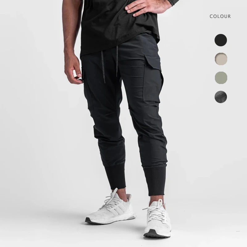 Mens Autumn Sports Sweatpants Fitness Thin Loose Woven Running Training Gym Workout Track Pants Quick Dry Sweat-Wicking
