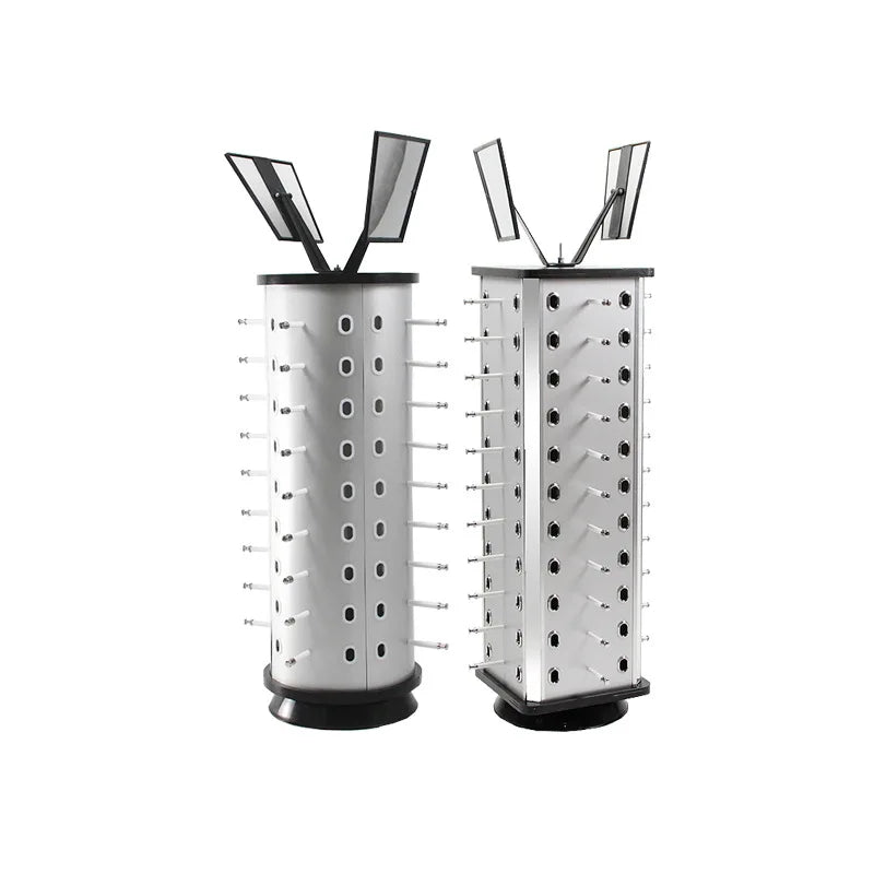 Round Square Sunglass Store Rotating PC Glasses Stand Eyewear Display Stand Sunglasses Countertop Display Shelf
