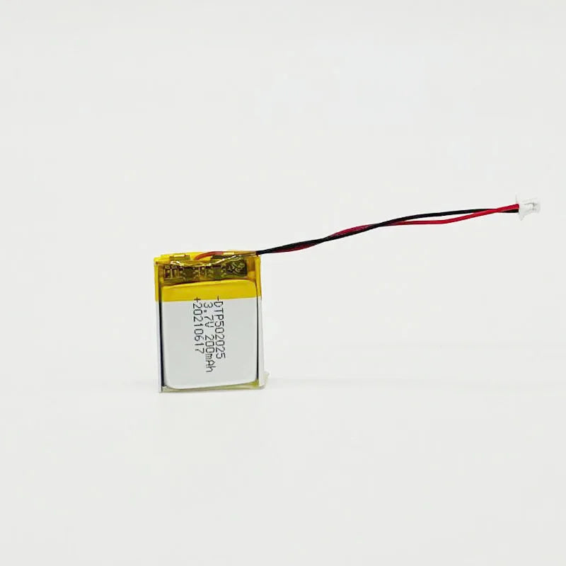 Best Selling Small Lithium Recharge Lipo Battery DTP 502025 3.7V 200mAh Rechargeable Li Polymer Battery