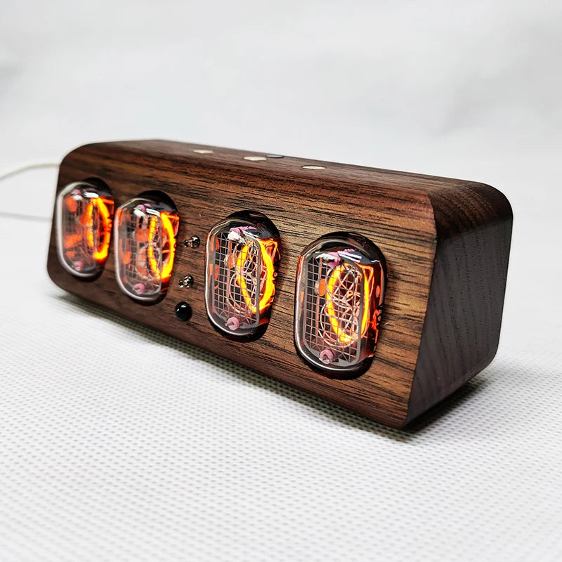 The Former Soviet Union IN12 Digital Tube Clock Remote Control Glow Lamp Desk Clock Real Glow Alarm Clock