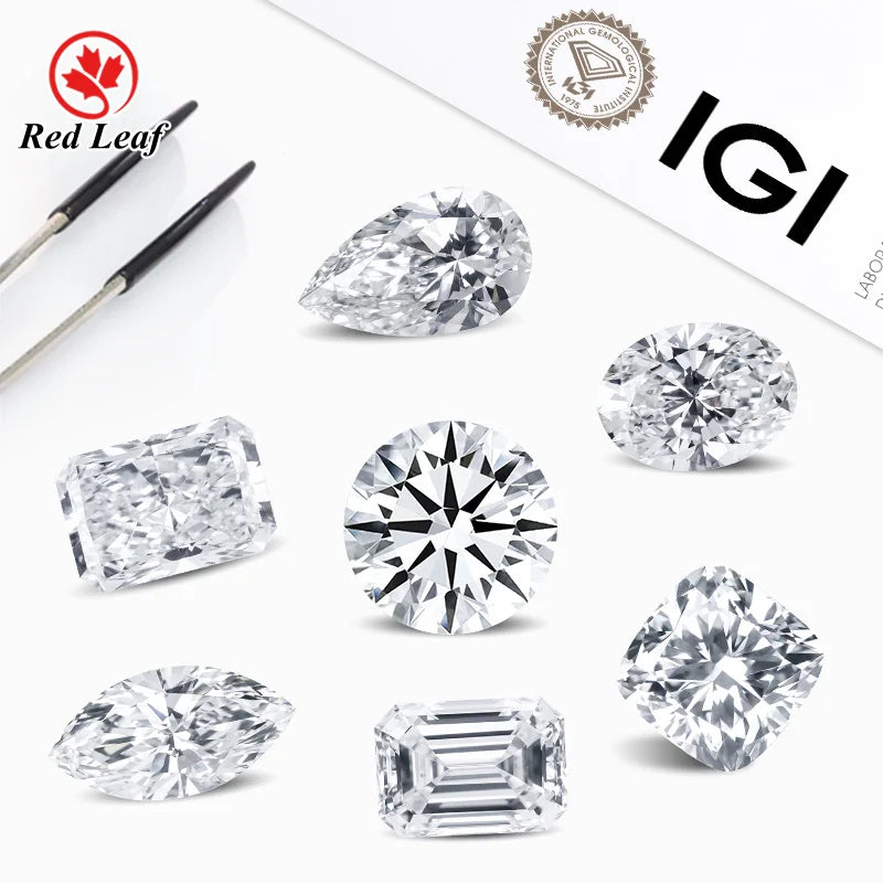 IGI Certificate Lab Diamond Wholesale 0.5CT 1.0CT 2.0CT 3.0CT 4.0CT 5.0CT F VVS Loose Lab Created HPHT CVD Lab Grown Diamond