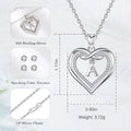 Merryshine S925 Sterling Silver Simple Initial Chain Necklaces for Women A-Z English Alphabet Love Letter Pendants Zircon Main