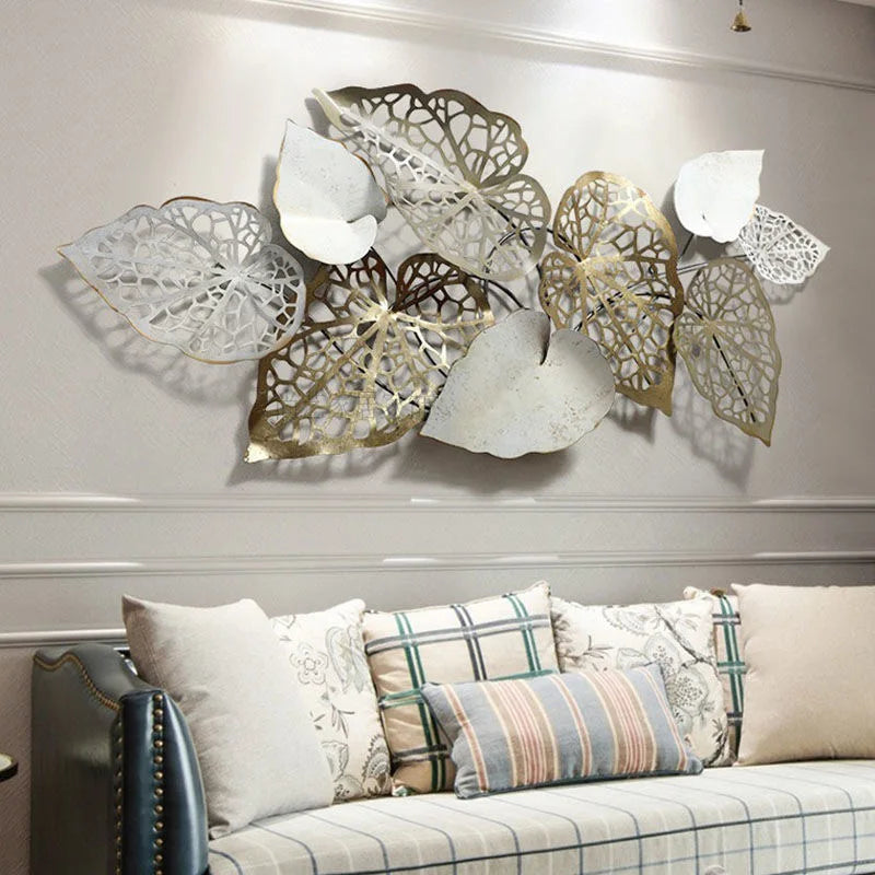 140*60cm Light Luxury Wall Decoration Wall Hanging Household Stereo Living Room TV Background Wall Iron Art Metal Pendant