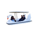 Two Person and Four Person Seats Electric Fiberglass Swan Boat Water Pedal Boat for Sale